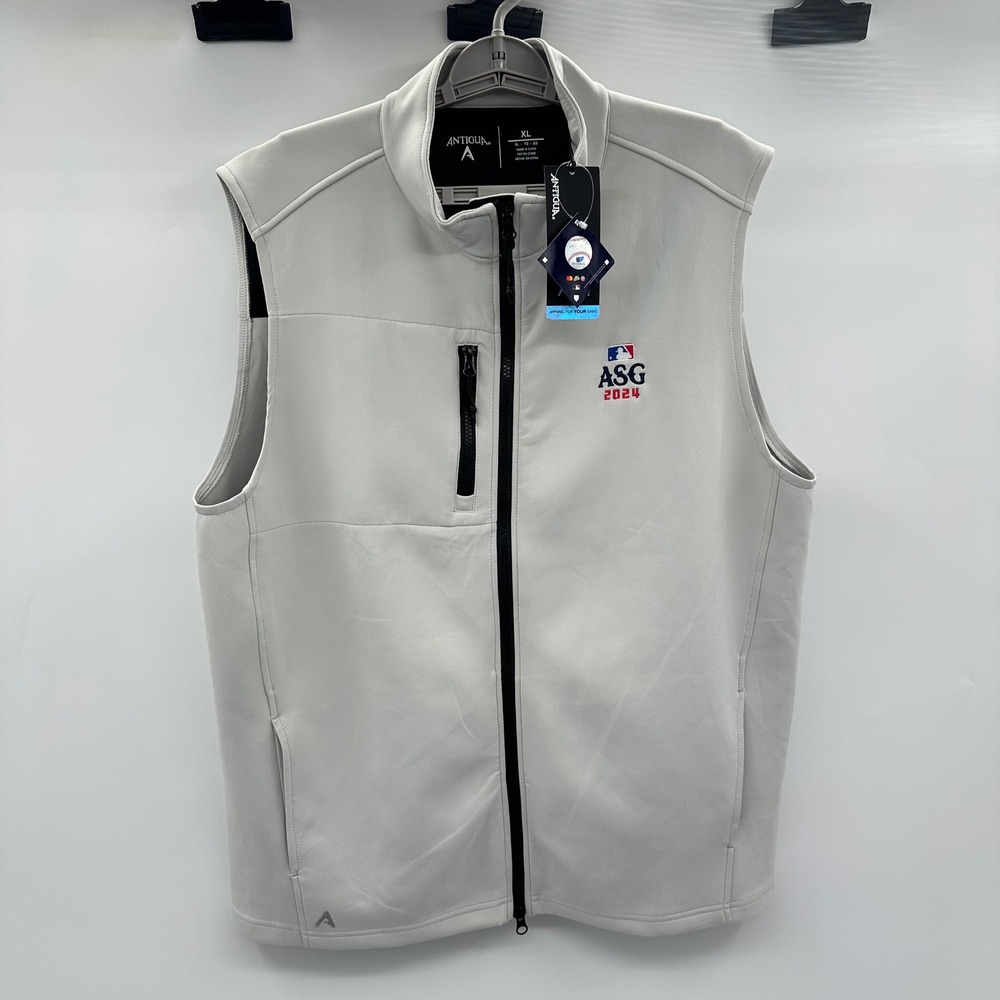Antigua Mens MLB All Star Game 2024 Demand FZ Vest Gray XL 105037 ASG
NWT NEW